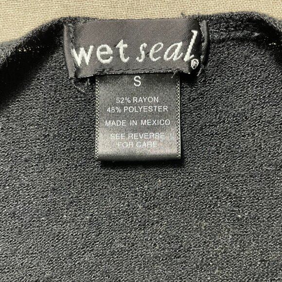 Wet Seal Graphic - Geek Tank Top - Black S - Picture 5 of 6